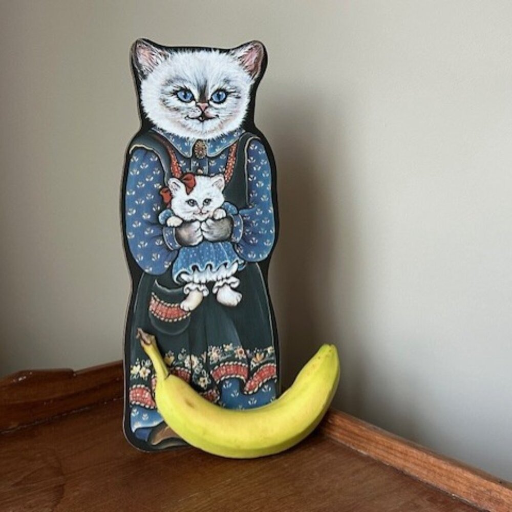 Vintage Roxanne Olsen Art Standing Kitty Cat - Picture 7 of 7